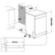 Whirlpool szabadonálló mosogatógép Inox W2F HD624 X