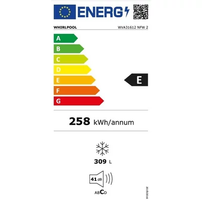 Whirlpool szabadonálló fagyasztószekrény WVA31612 NFW 2 Fehér