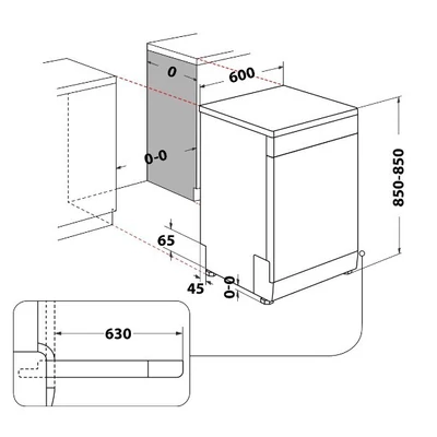 Whirlpool szabadonálló mosogatógép W7F HP33 X