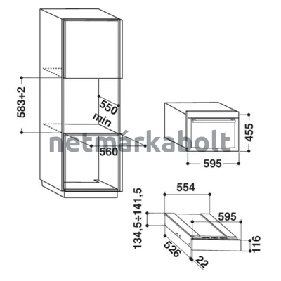 WHIRLPOOL BEÉPÍTHETŐ MELEGENTARTÓ FIÓK W1114