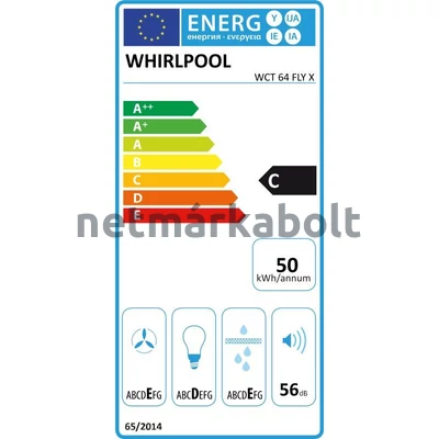 WHIRLPOOL WCT 64 FLY X Beépíthető Páraelszívó