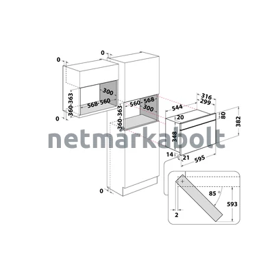 WHIRLPOOL AMW 4920 WH Beépíthető mikrohullámú sütő