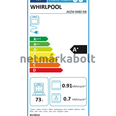 WHIRLPOOL AKZM 8480 NB Beépíthető Sütő