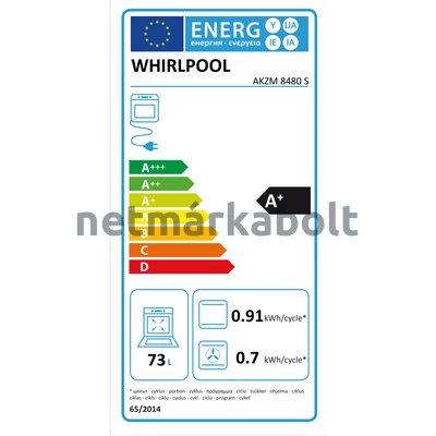 WHIRLPOOL AKZM 8480 S Beépíthető Sütő