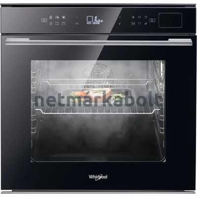 WHIRLPOOL W7 OS4 4S1 P BL BEÉPÍTHETŐ GŐZFUNKCIÓS SÜTŐ