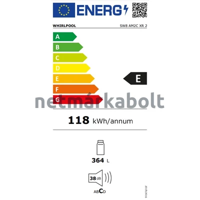 WHIRLPOOL SW8 AM2C XR 2 Szabadonálló hűtőszekrény