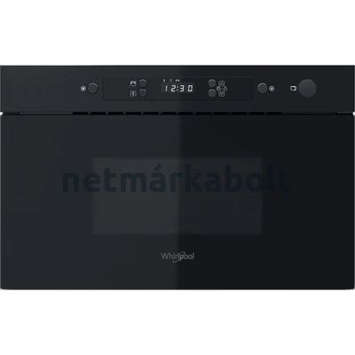 Whirlpool MBNA900B beépíthető mikrohullámú sütő fekete 22L 38cm