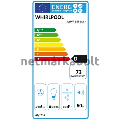 WHIRLPOOL WHVP 65F LM K  Páraelszívó Fekete üveg-fém