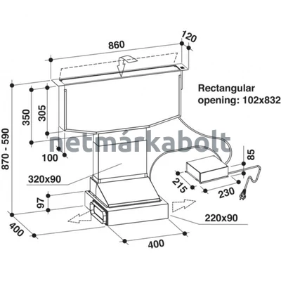 WHIRLPOOL PULTBA ÉPÍTHETŐ PÁRAELSZÍVÓ WDO 93F B K